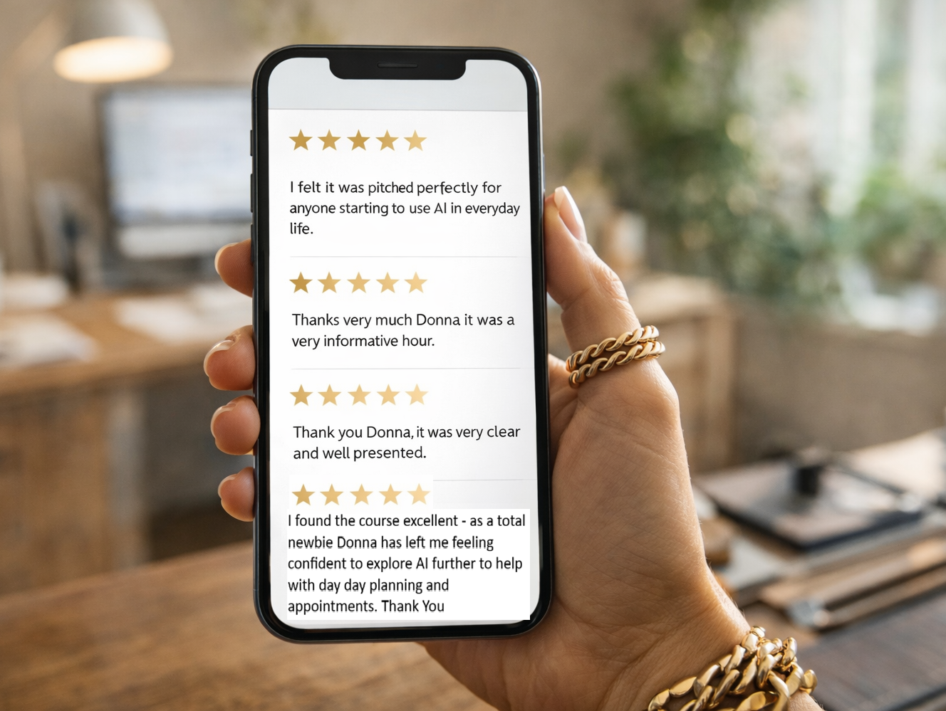 AI Training participant reviews
